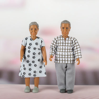 Lundby Puppenhauspuppen Großeltern Familie Nikki