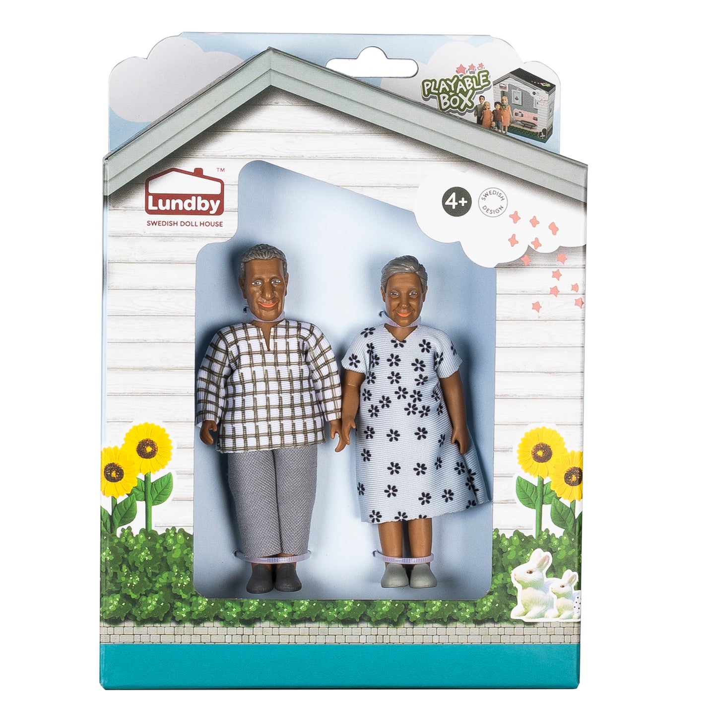 Lundby Puppenhauspuppen Großeltern Familie Nikki