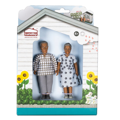 Lundby Puppenhauspuppen Großeltern Familie Nikki