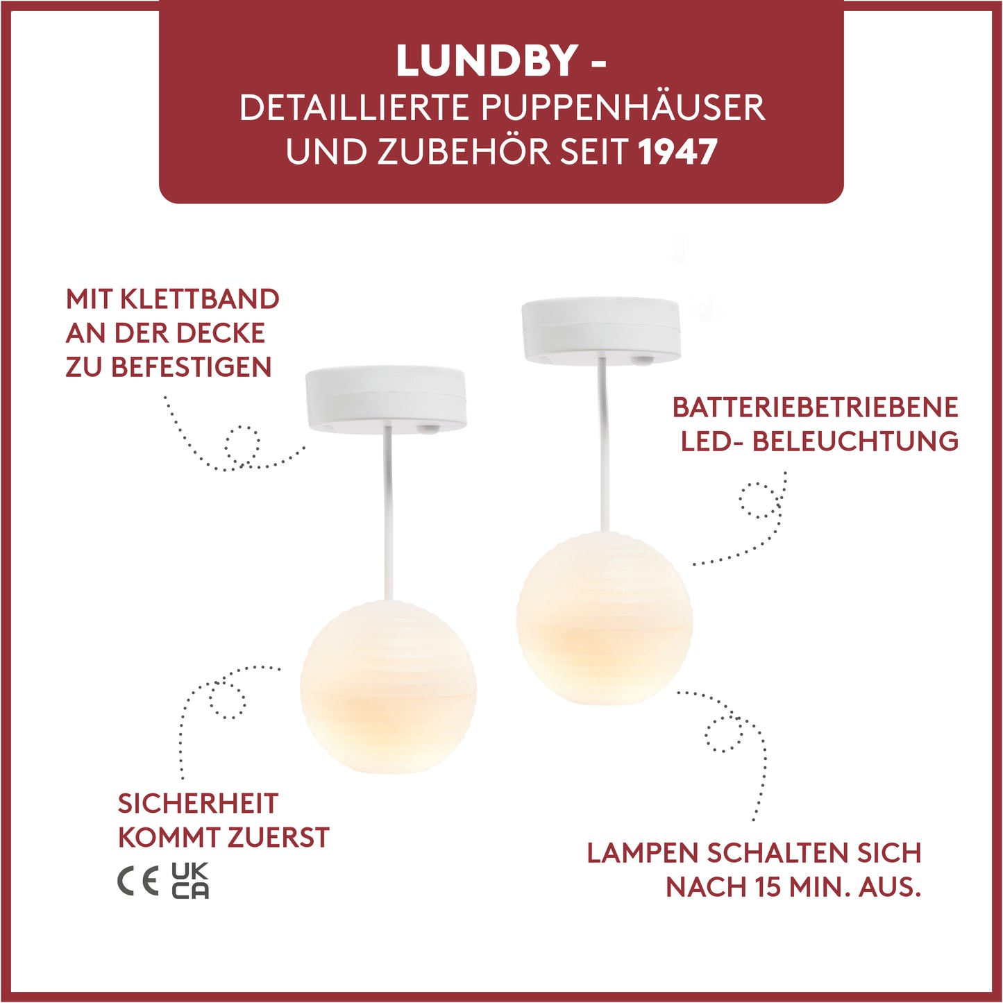 Lundby 2 Kugelleuchten