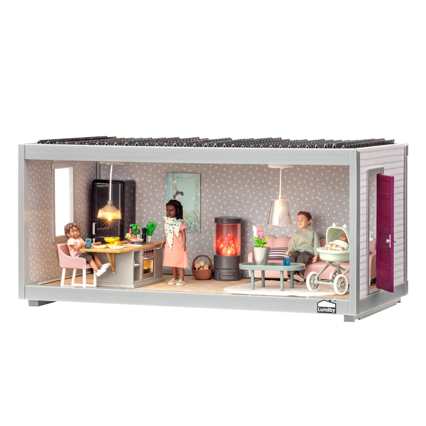 Lundby Modul Room für das Puppenhaus Life - 44 cm breit
