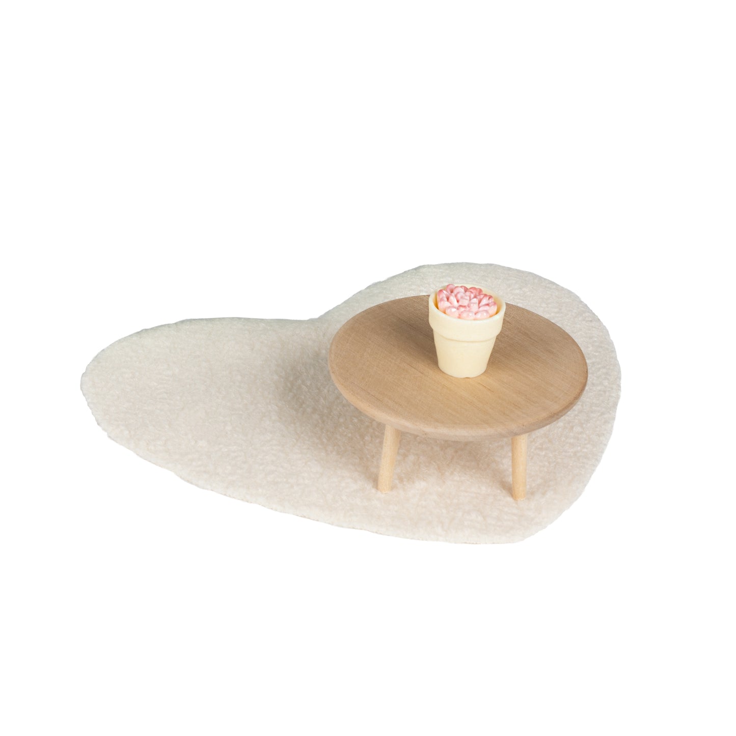 Lundby Wohnzimmer mit Kaninchenmotiv