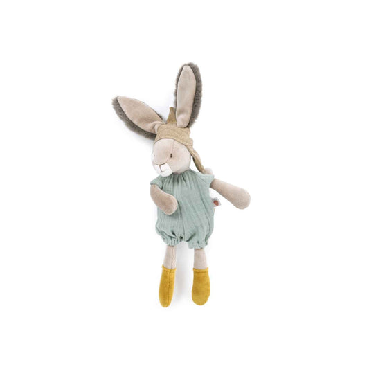 Moulin Roty Plüschtier Trois Lapin kleines Kaninchen grün