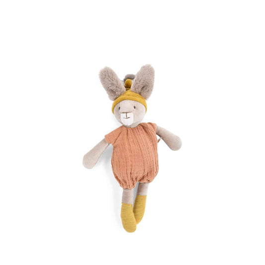 Moulin Roty Plüschtier Trois Lapin kleines Kaninchen rot