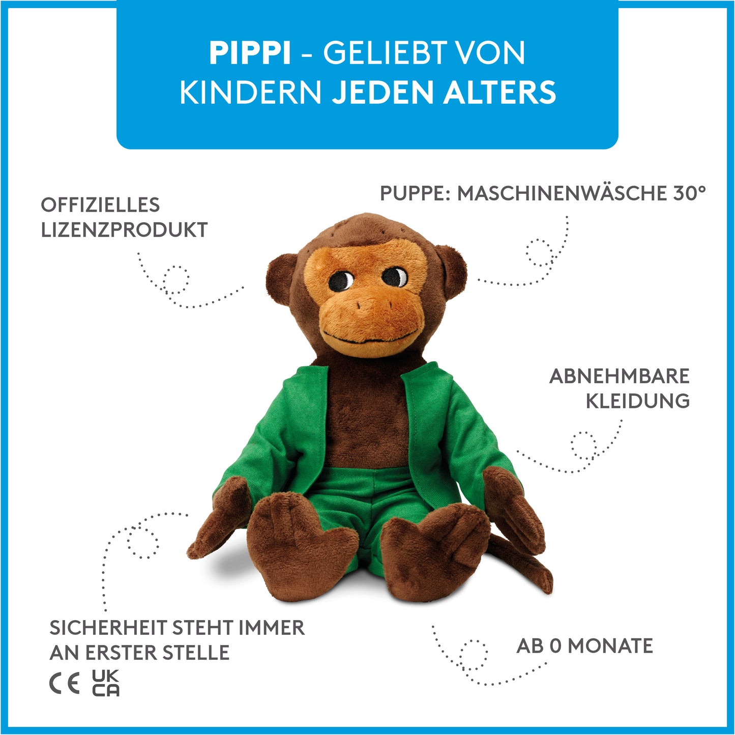 Pippi Kuscheltier Herr Nilsson 23 cm