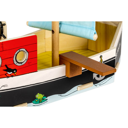 Pippi Langstrumpf Piratenschiff Hoppetossa aus Holz