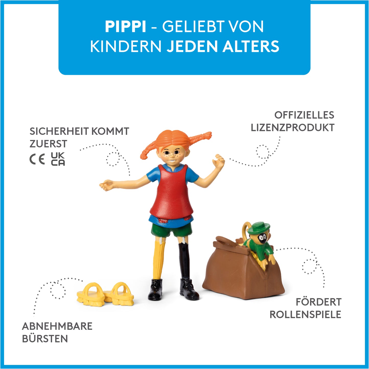 Pippi Langstrumpf Figurenset