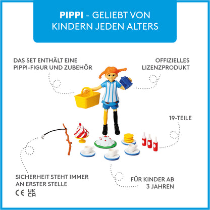 Pippi Langstrumpf Figurenset Kaffeeplausch