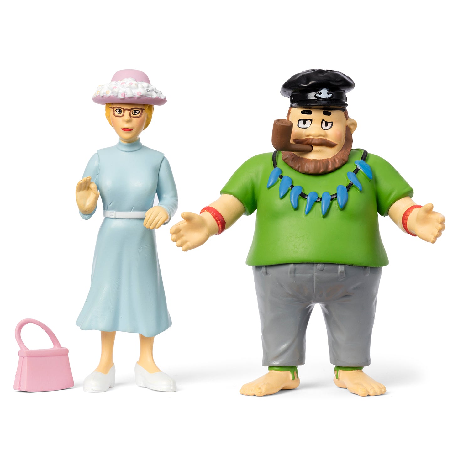Pippi - Kapitän Efraim & Fräulein Prysselius Figurenset
