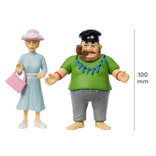 Pippi - Kapitän Efraim & Fräulein Prysselius Figurenset
