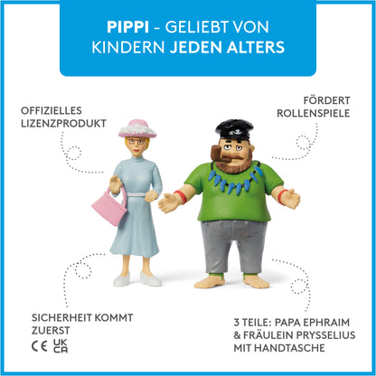 Pippi - Kapitän Efraim & Fräulein Prysselius Figurenset
