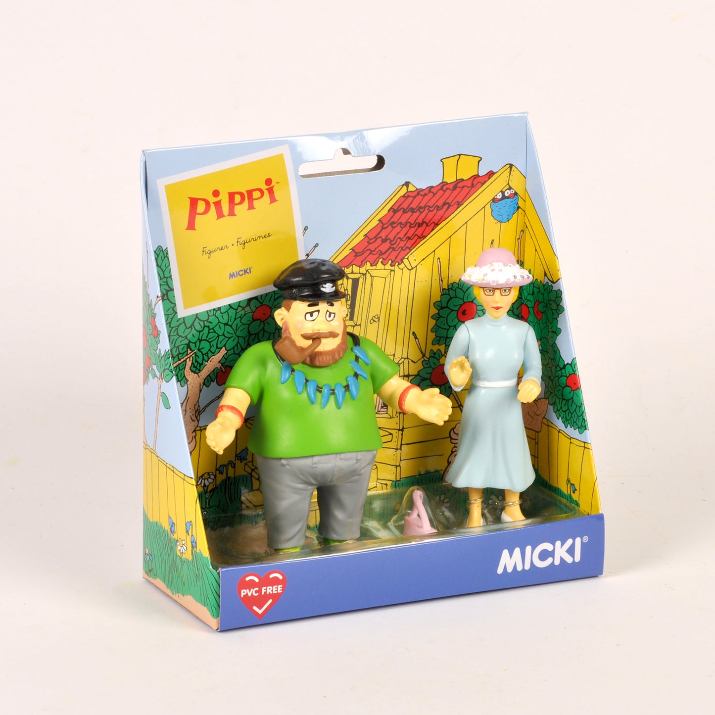 Pippi - Kapitän Efraim & Fräulein Prysselius Figurenset
