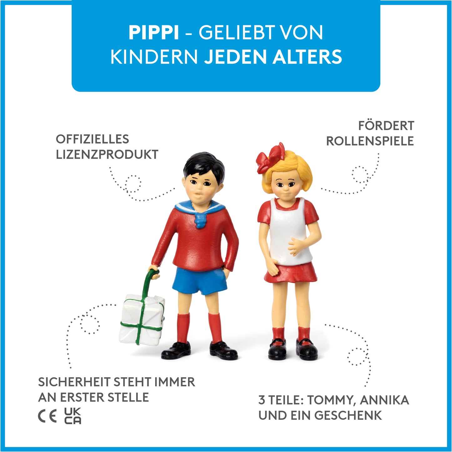 Pippi - Tommy & Annika Figurenset