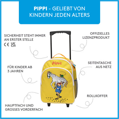 Pippi - Reisetasche/Trolley gelb