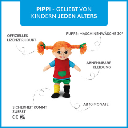 Pippi - Pippi Langstrumpf Stoffpuppe 20 cm