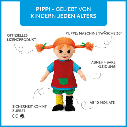 Pippi - Pippi Langstrumpf Stoffpuppe 40 cm