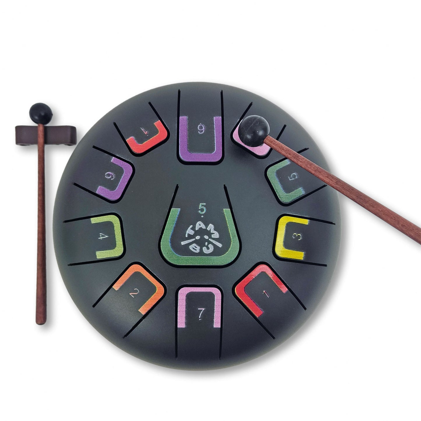 Tambu Zungentrommel Black Nature (matt schwarz)