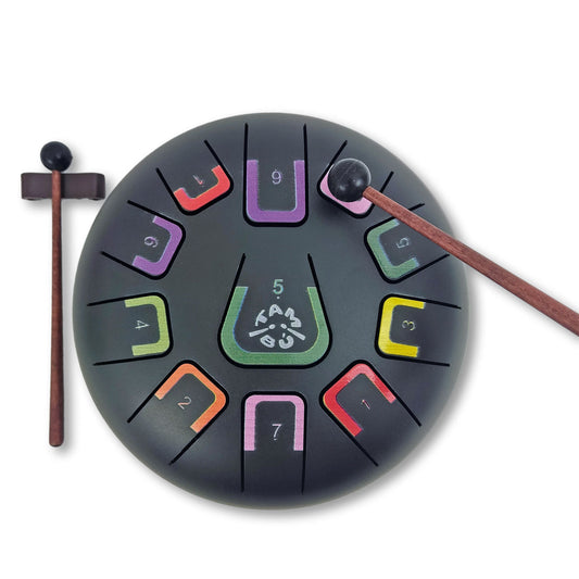 Tambu Zungentrommel Black Nature (matt schwarz)