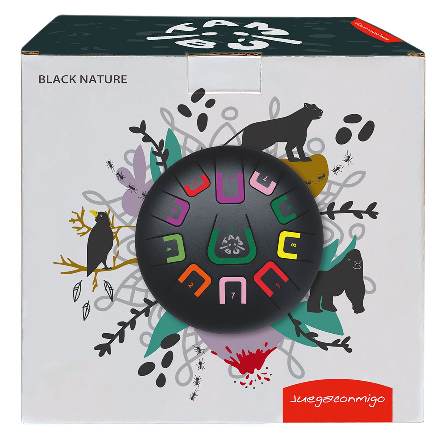 Tambu Zungentrommel Black Nature (matt schwarz)