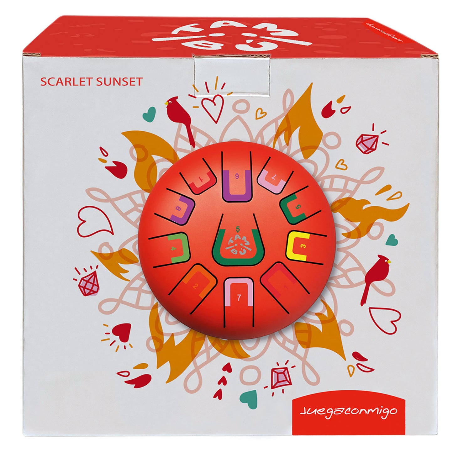 Tambu Zungentrommel Scarlet Sunset (matt rot)