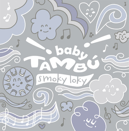 Tambu -  Smokey Loky (Hellgrau) - Zungentrommel klein