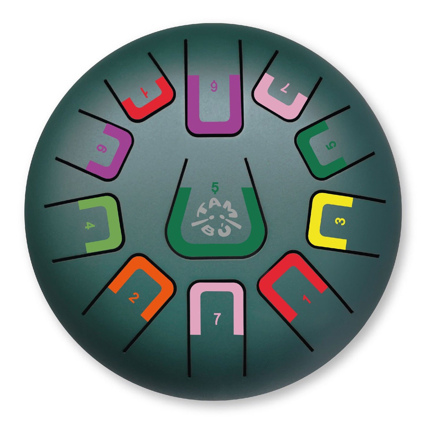 Tambu Zungentrommel Wild Jungle  (Matt Jungle green)